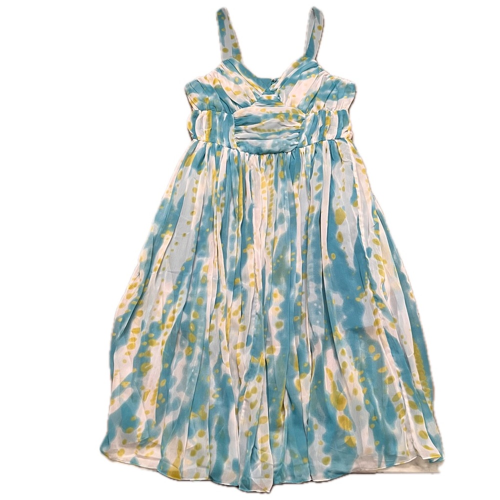 W118 By Walter Baker Dress Julissa paint dash dress NWT Y2K large teal green - Picture 3 of 16